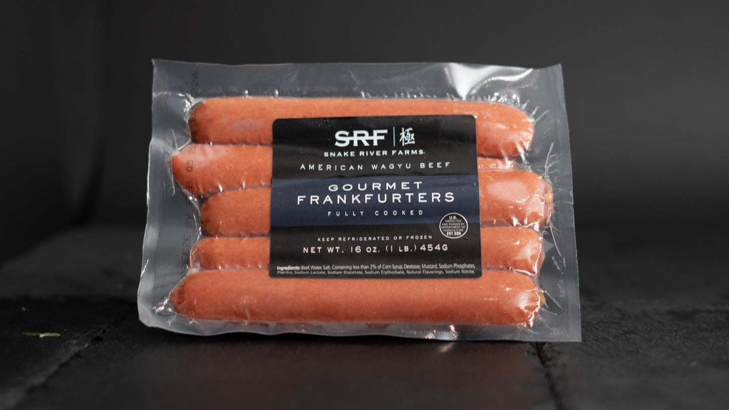 Snake River Farms American Wagyu Gourmet Frankfurters fully cooked
