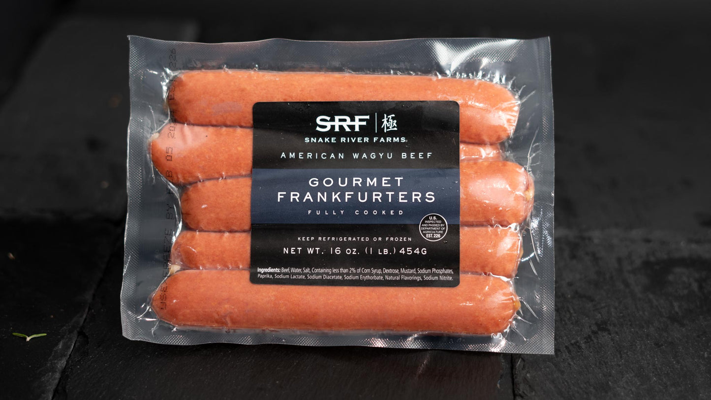 Snake River Farms American Wagyu Gourmet Frankfurters fully cooked