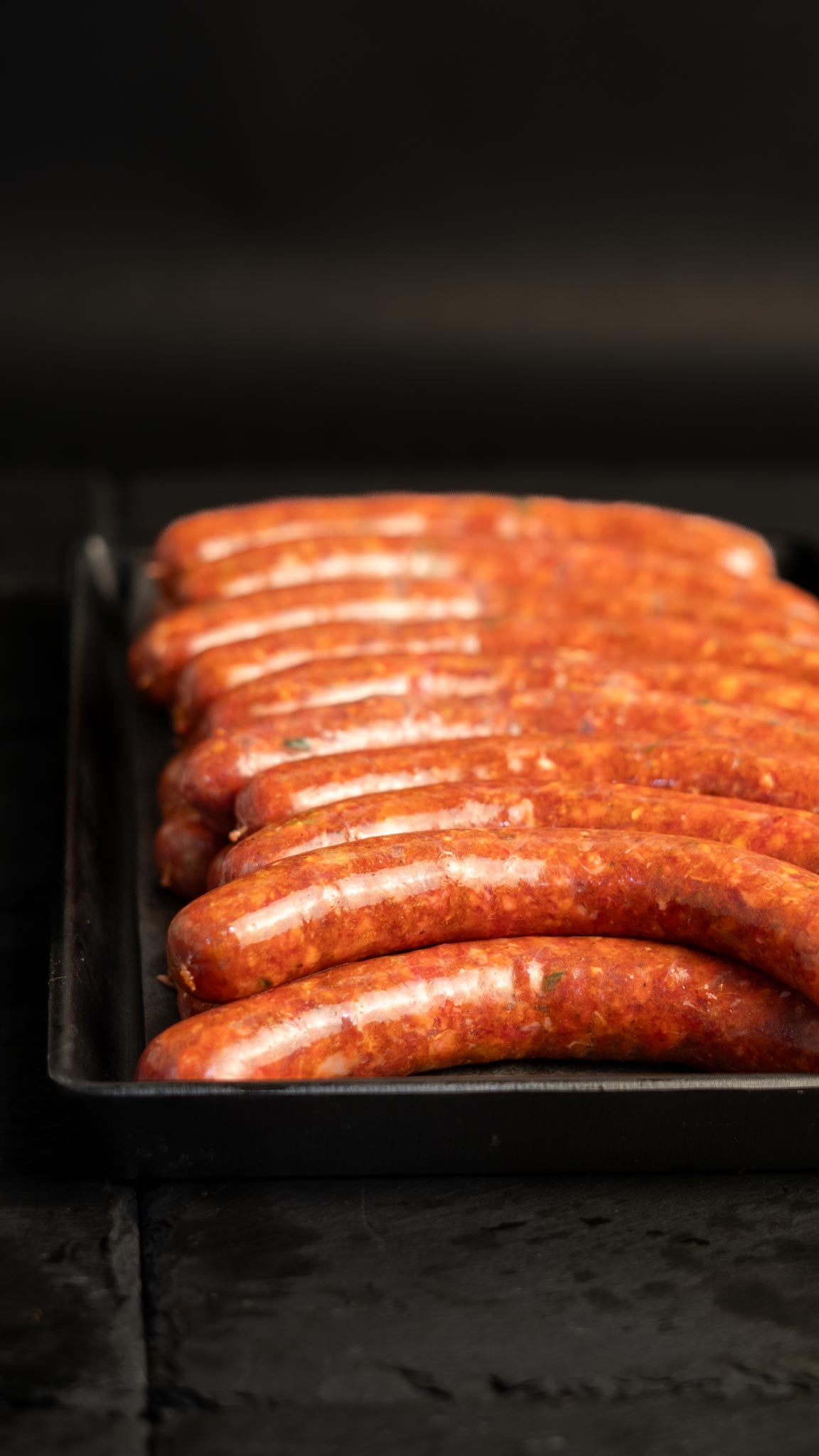 Fresh merguez sausages